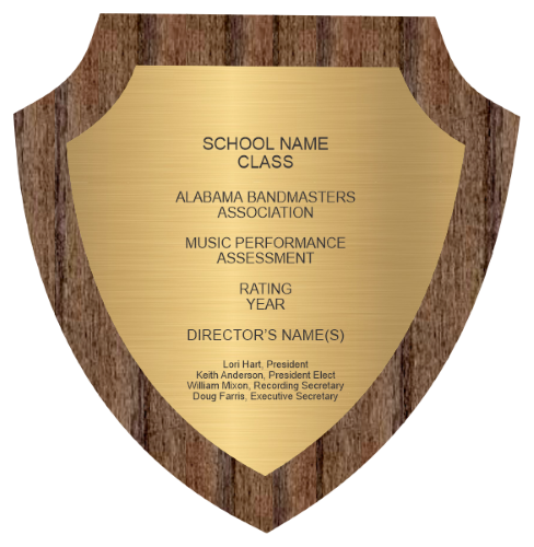ABA Class Rating Plaque